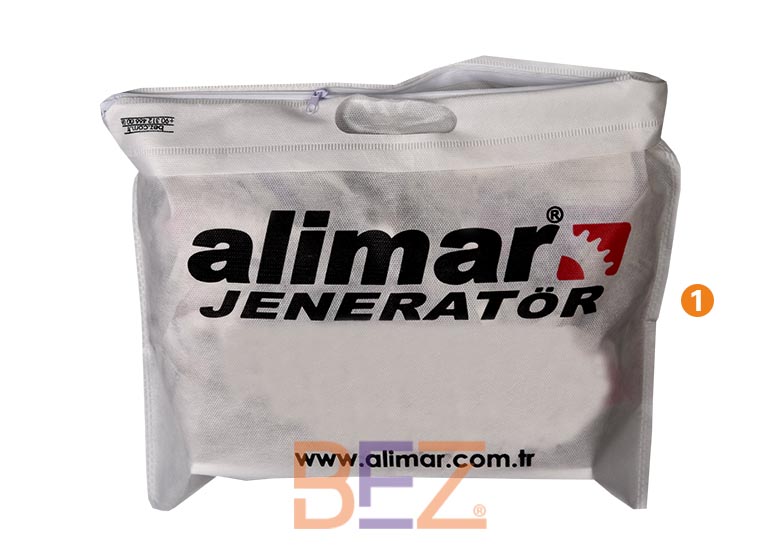 fermuarlı bez çanta